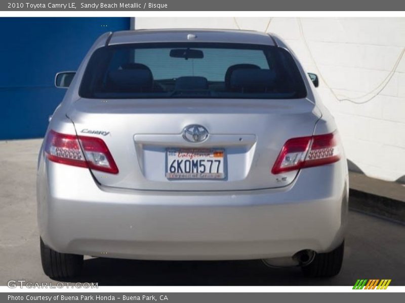 Sandy Beach Metallic / Bisque 2010 Toyota Camry LE