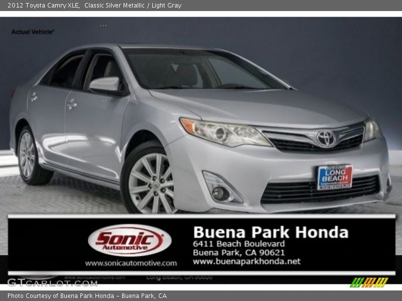 Classic Silver Metallic / Light Gray 2012 Toyota Camry XLE