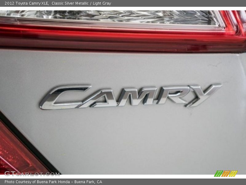 Classic Silver Metallic / Light Gray 2012 Toyota Camry XLE