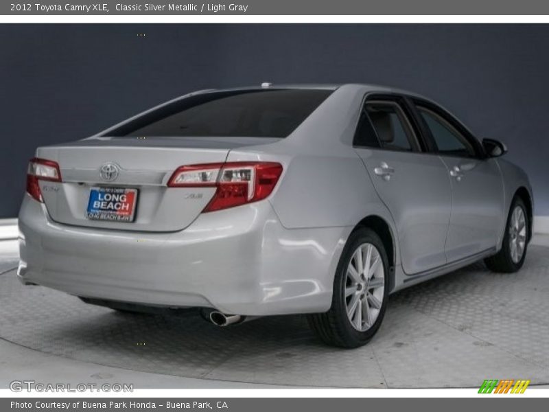 Classic Silver Metallic / Light Gray 2012 Toyota Camry XLE