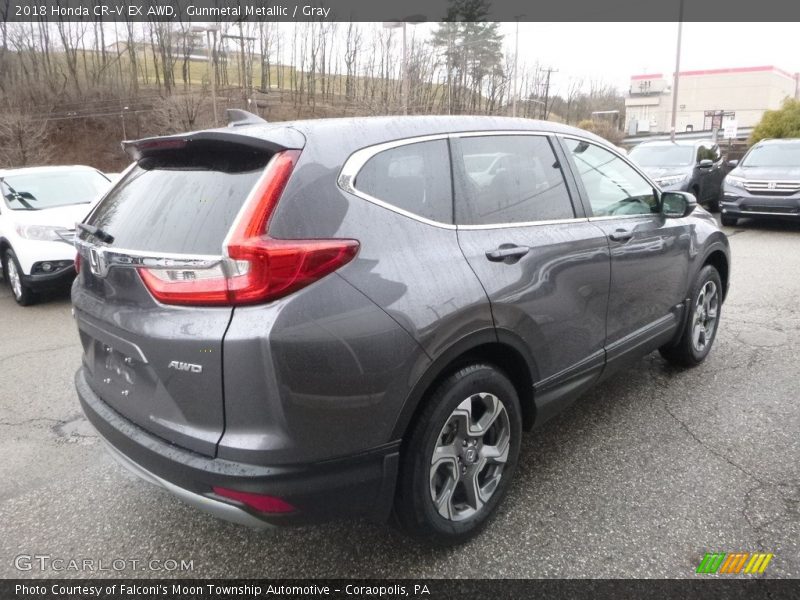 Gunmetal Metallic / Gray 2018 Honda CR-V EX AWD
