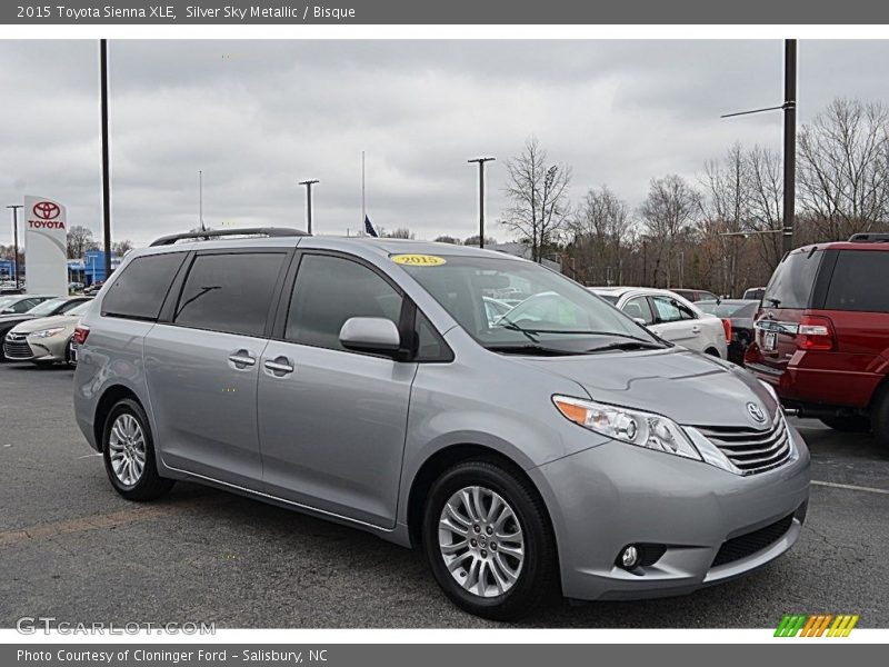 Silver Sky Metallic / Bisque 2015 Toyota Sienna XLE