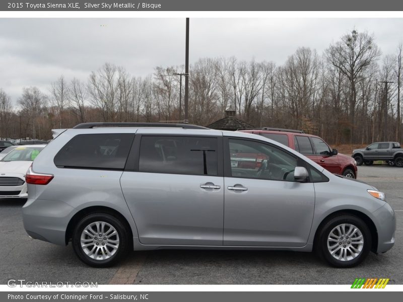 Silver Sky Metallic / Bisque 2015 Toyota Sienna XLE