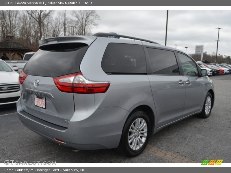 Silver Sky Metallic / Bisque 2015 Toyota Sienna XLE