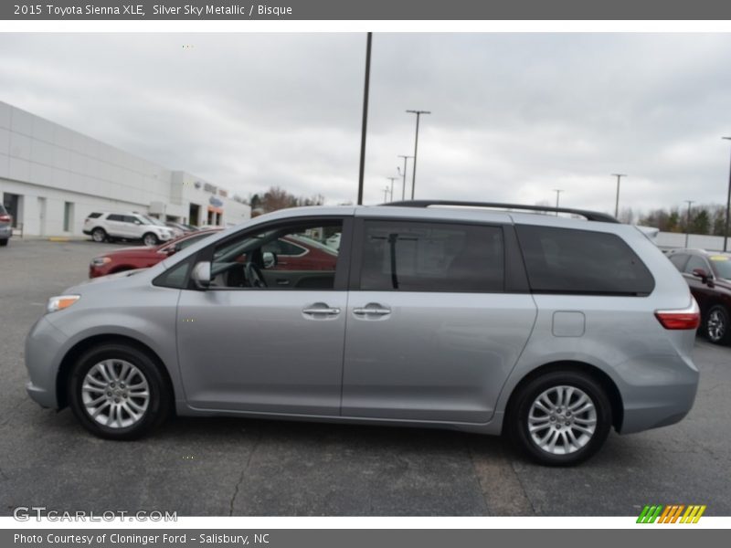 Silver Sky Metallic / Bisque 2015 Toyota Sienna XLE