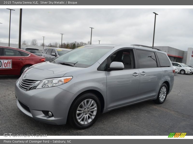 Silver Sky Metallic / Bisque 2015 Toyota Sienna XLE