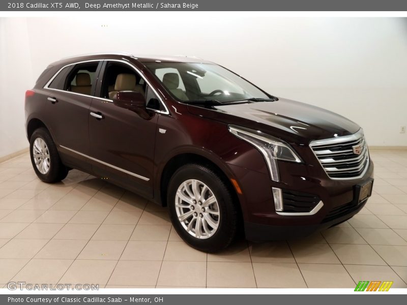 Deep Amethyst Metallic / Sahara Beige 2018 Cadillac XT5 AWD