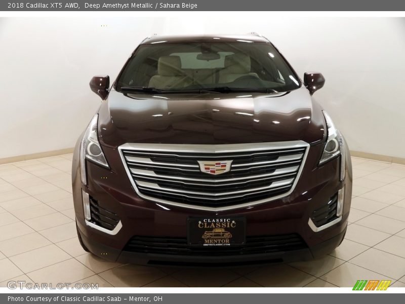 Deep Amethyst Metallic / Sahara Beige 2018 Cadillac XT5 AWD