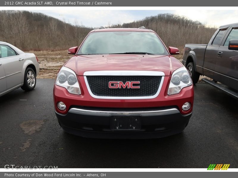 Crystal Red Tintcoat / Cashmere 2012 GMC Acadia SLT AWD