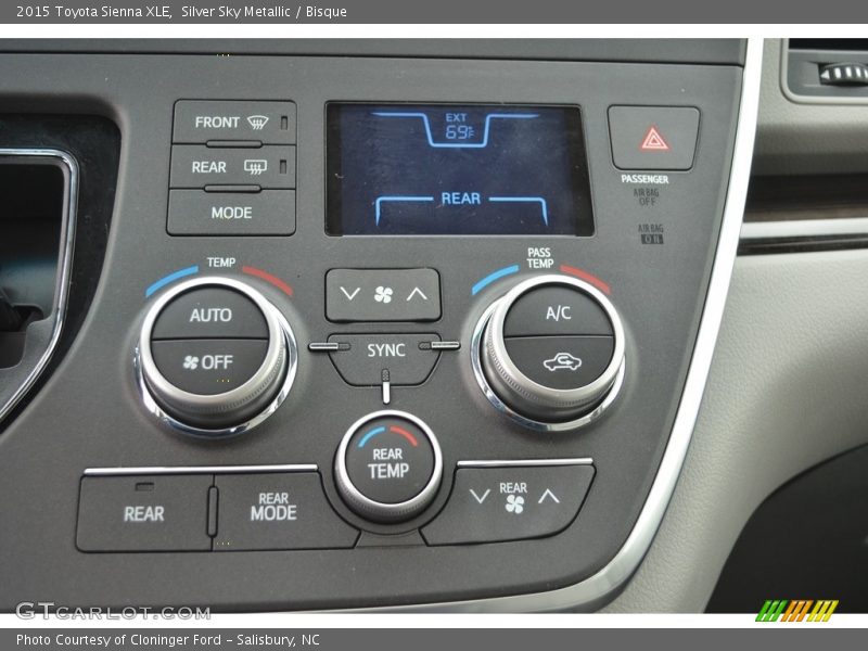 Silver Sky Metallic / Bisque 2015 Toyota Sienna XLE