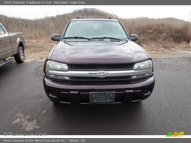 Red Jewel / Light Gray 2008 Chevrolet TrailBlazer LS 4x4