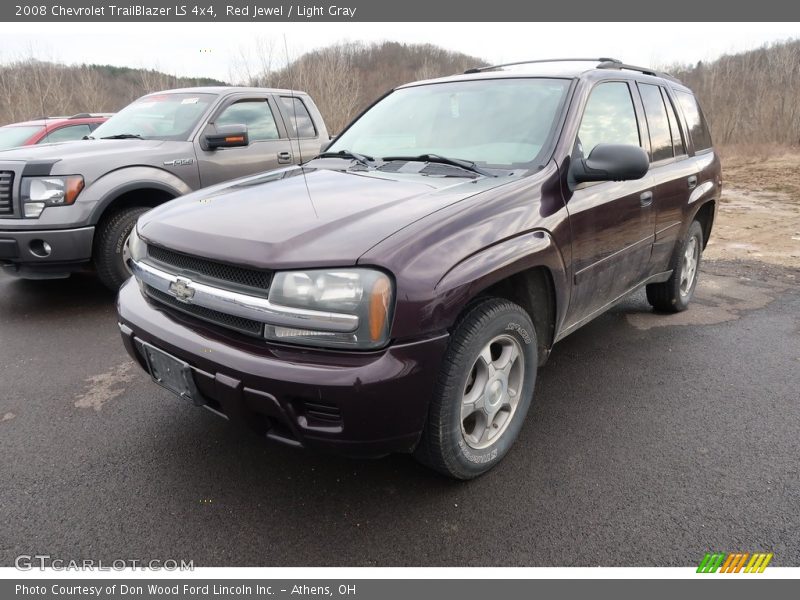 Red Jewel / Light Gray 2008 Chevrolet TrailBlazer LS 4x4