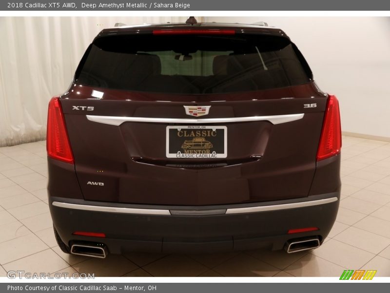 Deep Amethyst Metallic / Sahara Beige 2018 Cadillac XT5 AWD