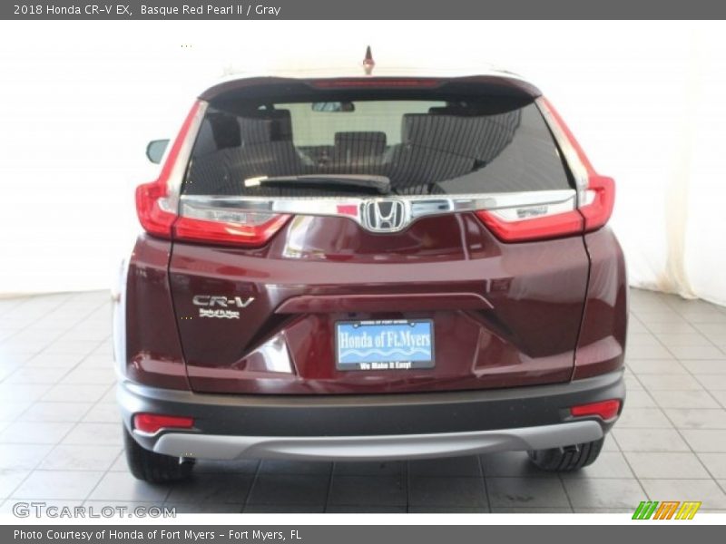 Basque Red Pearl II / Gray 2018 Honda CR-V EX