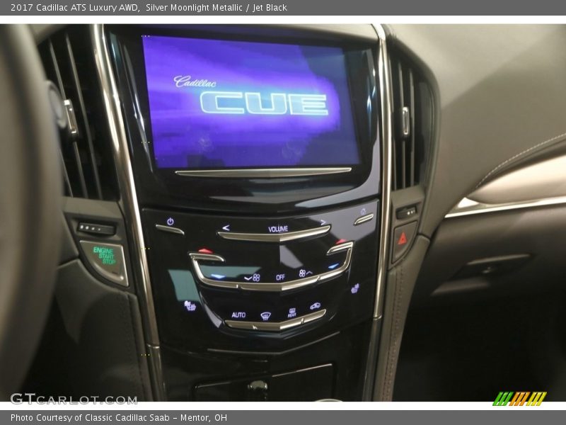 Silver Moonlight Metallic / Jet Black 2017 Cadillac ATS Luxury AWD