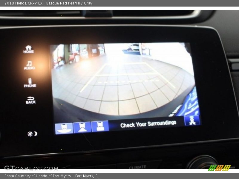 Basque Red Pearl II / Gray 2018 Honda CR-V EX