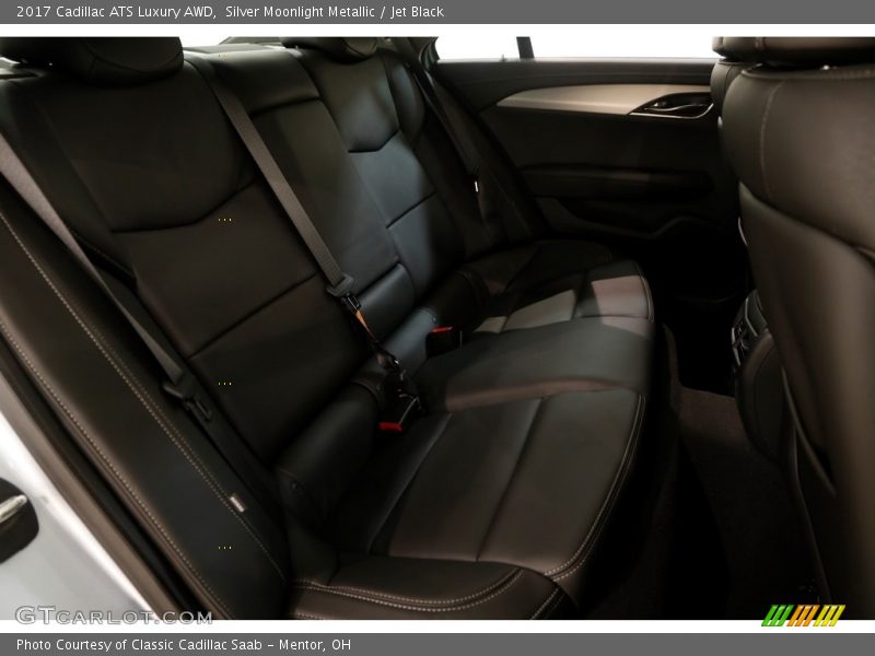 Silver Moonlight Metallic / Jet Black 2017 Cadillac ATS Luxury AWD