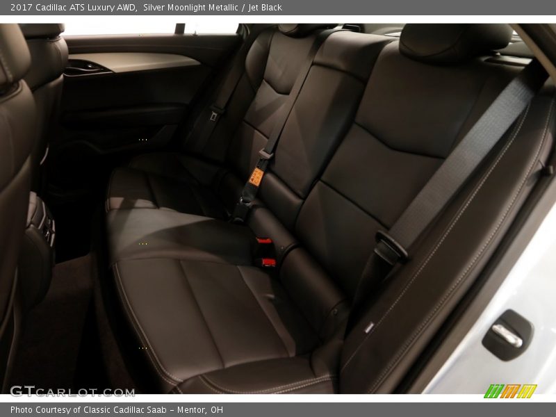 Silver Moonlight Metallic / Jet Black 2017 Cadillac ATS Luxury AWD
