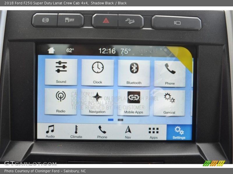 Shadow Black / Black 2018 Ford F250 Super Duty Lariat Crew Cab 4x4
