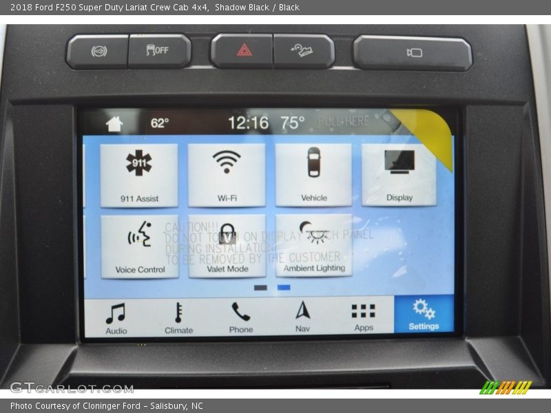 Shadow Black / Black 2018 Ford F250 Super Duty Lariat Crew Cab 4x4