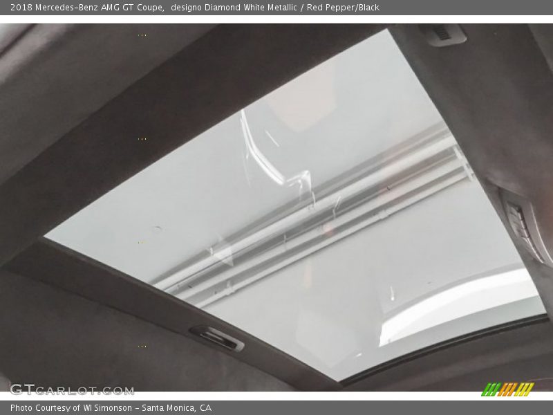 designo Diamond White Metallic / Red Pepper/Black 2018 Mercedes-Benz AMG GT Coupe