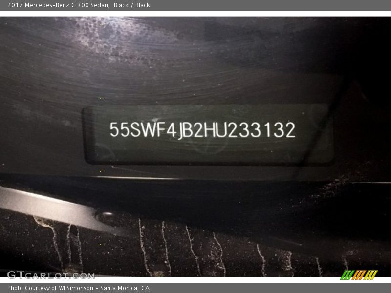 Black / Black 2017 Mercedes-Benz C 300 Sedan