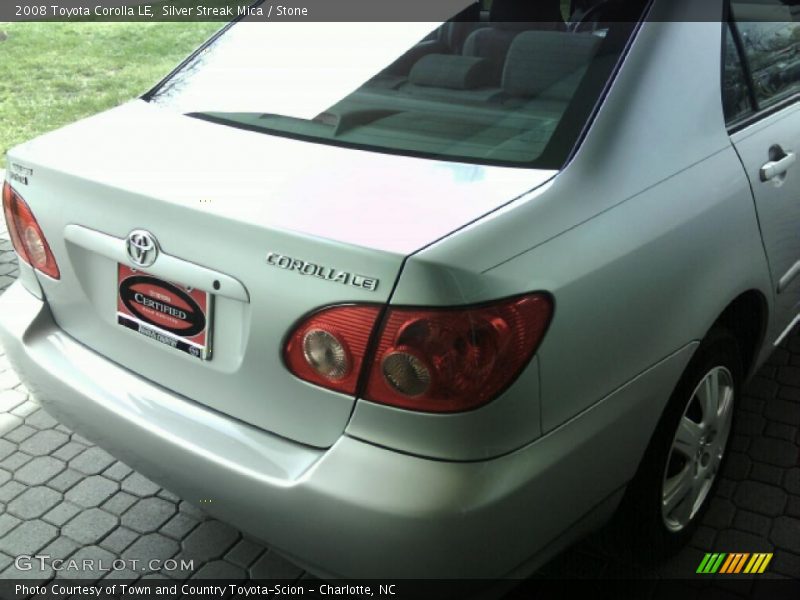 Silver Streak Mica / Stone 2008 Toyota Corolla LE