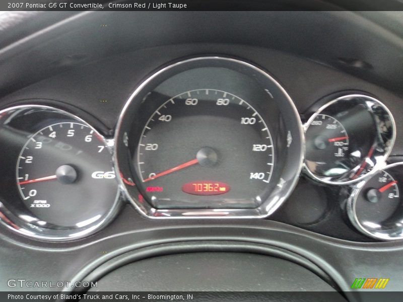 Crimson Red / Light Taupe 2007 Pontiac G6 GT Convertible