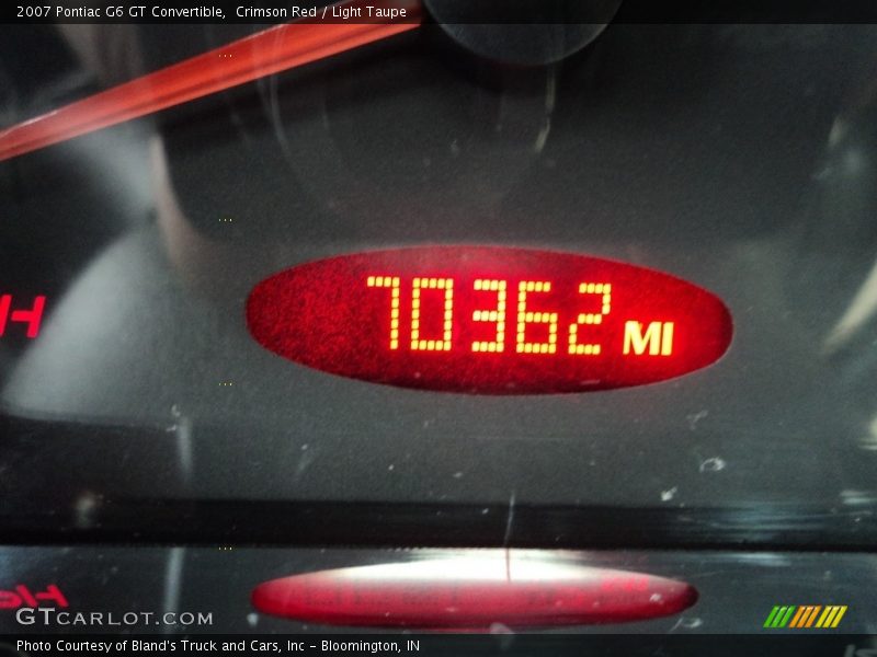 Crimson Red / Light Taupe 2007 Pontiac G6 GT Convertible