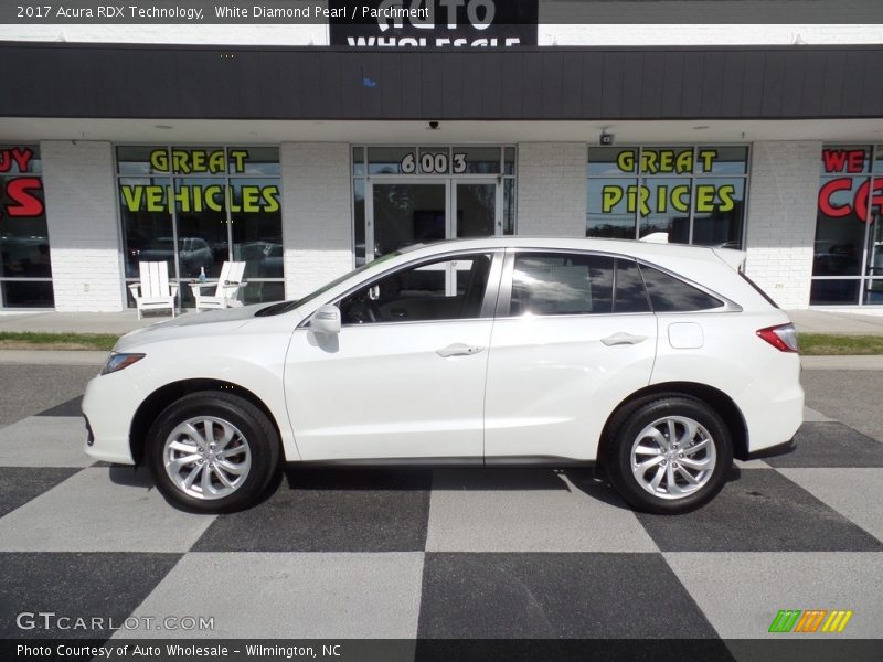 White Diamond Pearl / Parchment 2017 Acura RDX Technology
