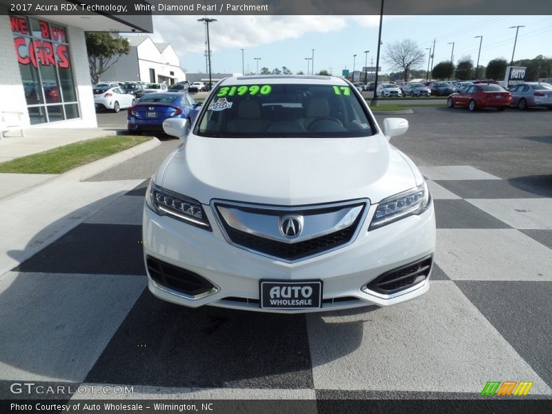 White Diamond Pearl / Parchment 2017 Acura RDX Technology