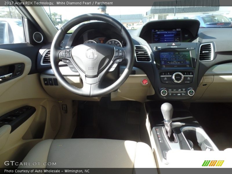 White Diamond Pearl / Parchment 2017 Acura RDX Technology
