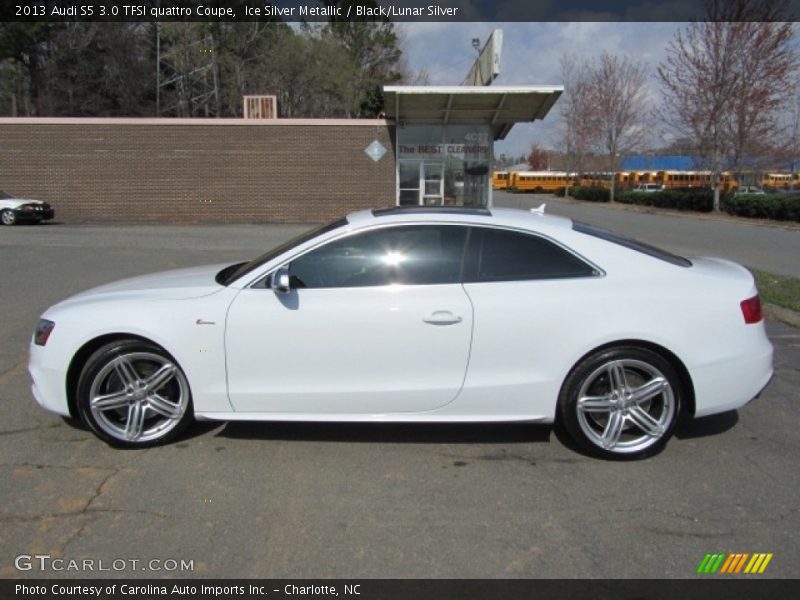 Ice Silver Metallic / Black/Lunar Silver 2013 Audi S5 3.0 TFSI quattro Coupe