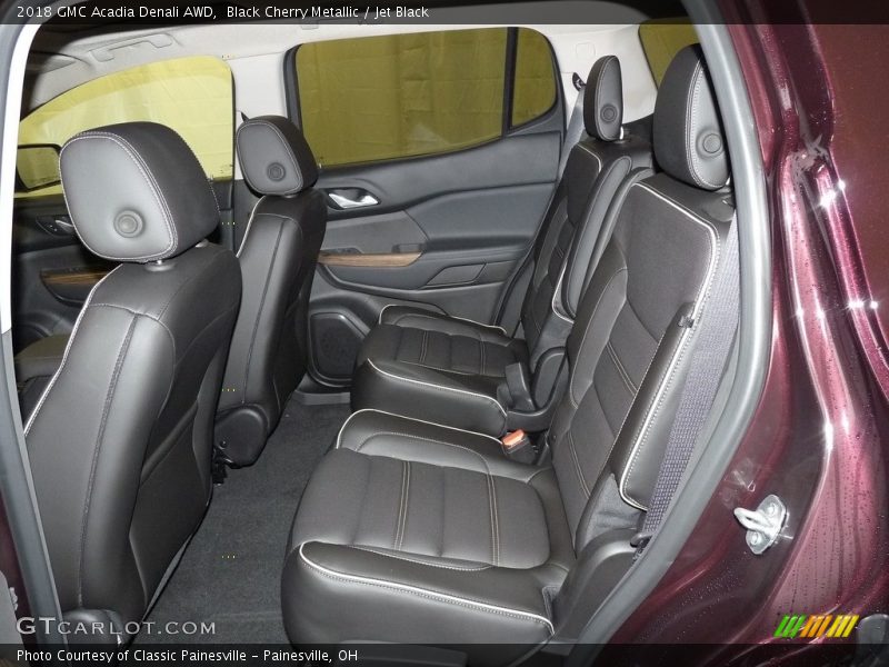 Black Cherry Metallic / Jet Black 2018 GMC Acadia Denali AWD