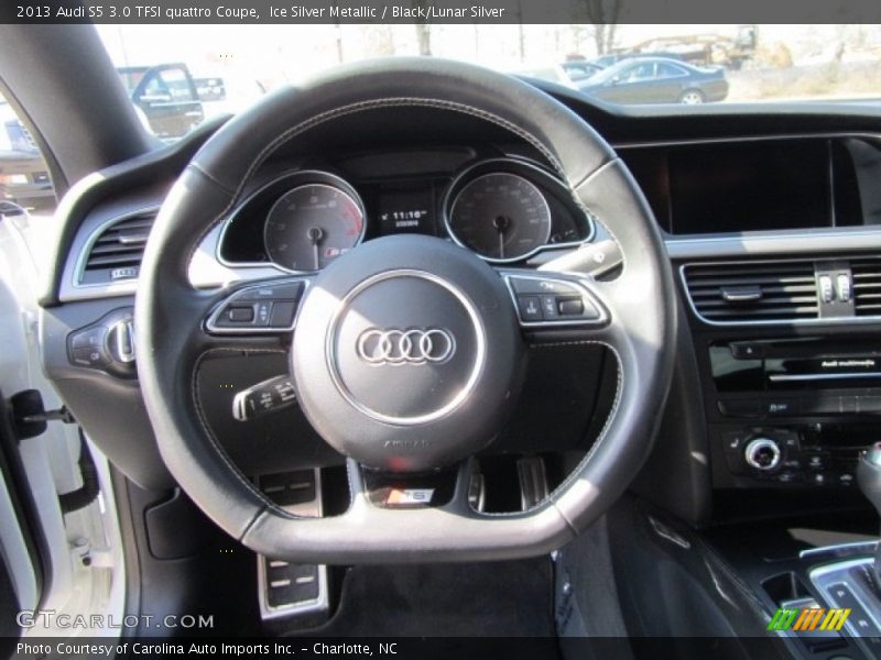 Ice Silver Metallic / Black/Lunar Silver 2013 Audi S5 3.0 TFSI quattro Coupe