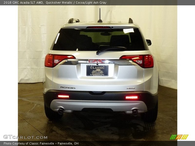 Quicksilver Metallic / Cocoa/Light Ash Gray 2018 GMC Acadia SLT AWD