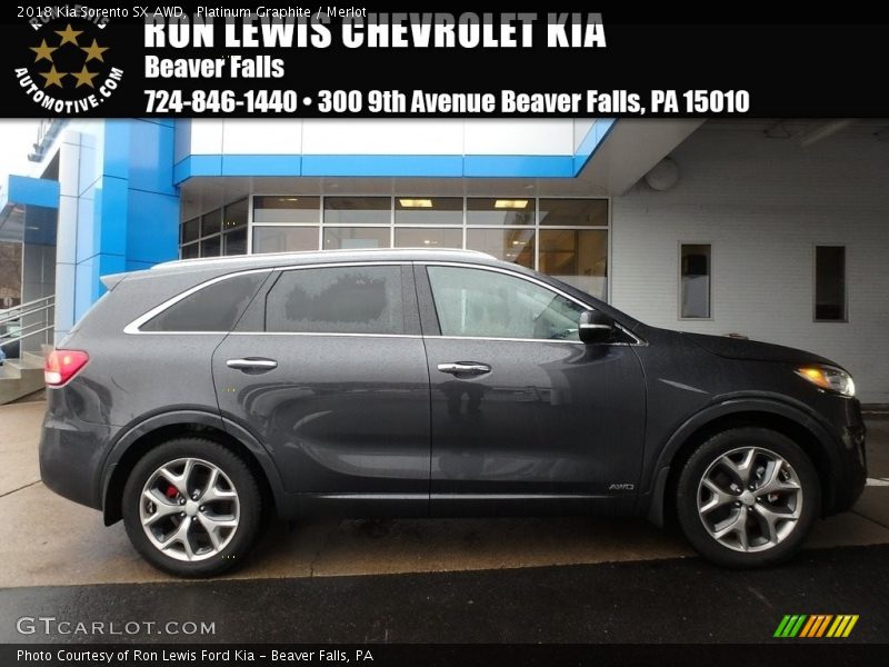 Platinum Graphite / Merlot 2018 Kia Sorento SX AWD