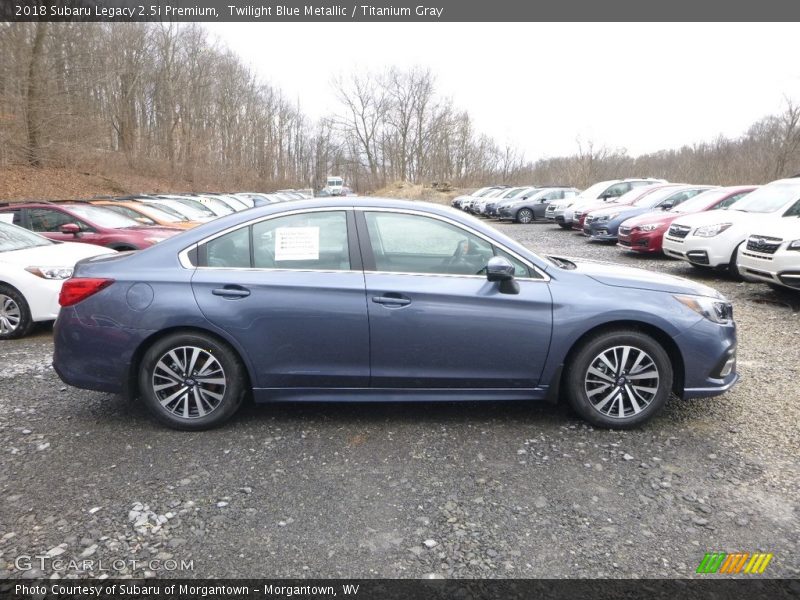 Twilight Blue Metallic / Titanium Gray 2018 Subaru Legacy 2.5i Premium