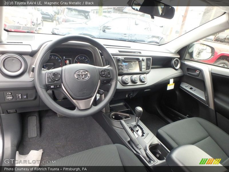Magnetic Gray Metallic / Black 2018 Toyota RAV4 LE
