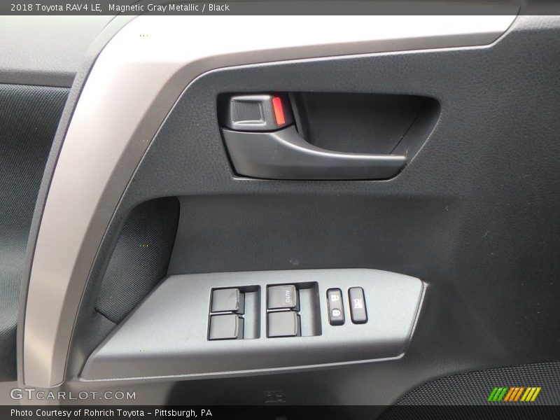 Magnetic Gray Metallic / Black 2018 Toyota RAV4 LE