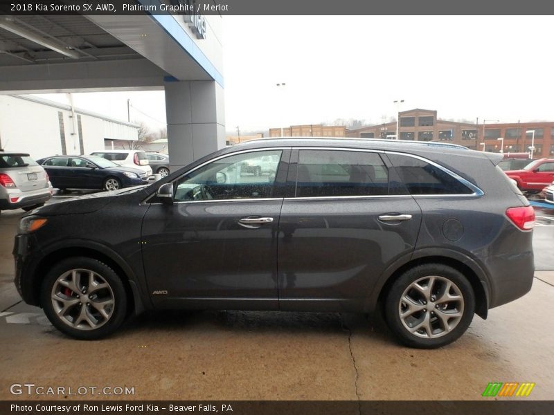 Platinum Graphite / Merlot 2018 Kia Sorento SX AWD