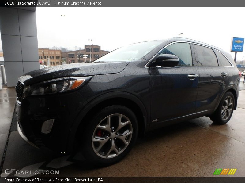 Platinum Graphite / Merlot 2018 Kia Sorento SX AWD