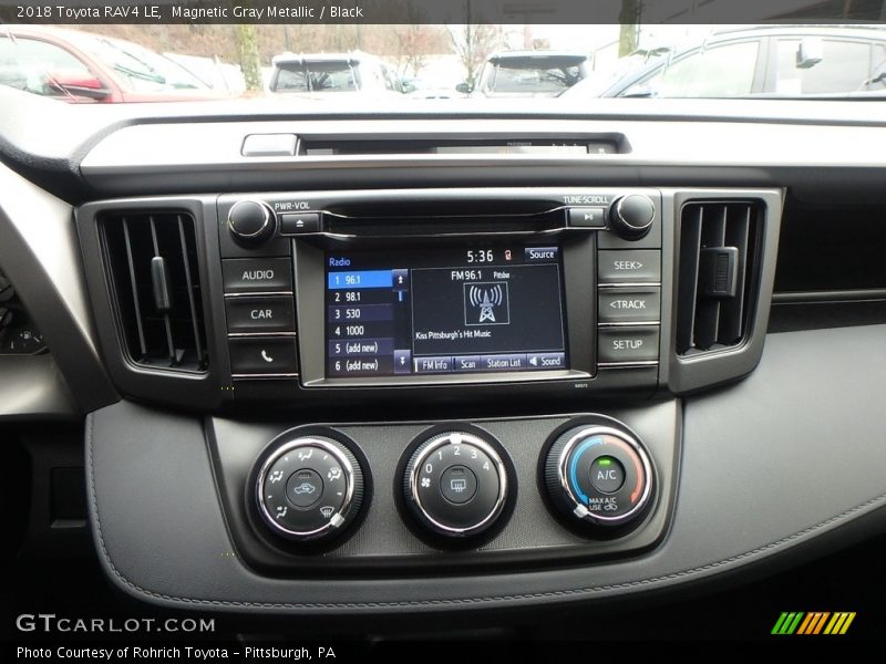 Magnetic Gray Metallic / Black 2018 Toyota RAV4 LE