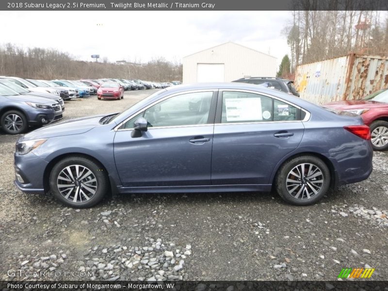 Twilight Blue Metallic / Titanium Gray 2018 Subaru Legacy 2.5i Premium