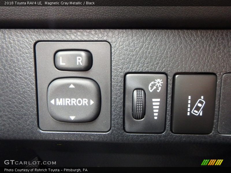 Magnetic Gray Metallic / Black 2018 Toyota RAV4 LE