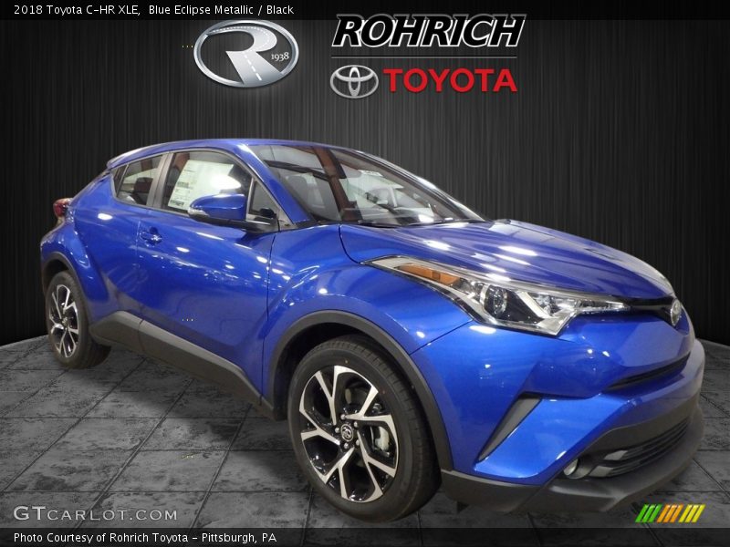 Blue Eclipse Metallic / Black 2018 Toyota C-HR XLE