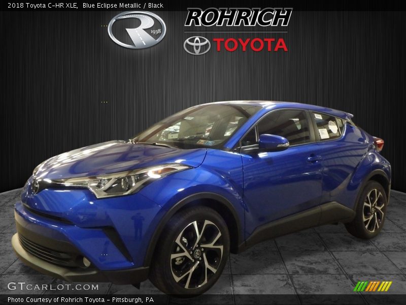 Blue Eclipse Metallic / Black 2018 Toyota C-HR XLE
