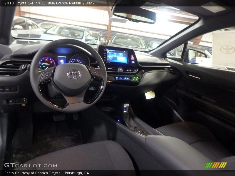 Blue Eclipse Metallic / Black 2018 Toyota C-HR XLE