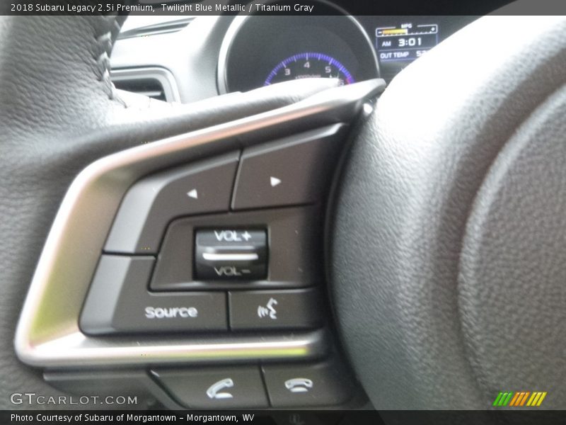 Twilight Blue Metallic / Titanium Gray 2018 Subaru Legacy 2.5i Premium