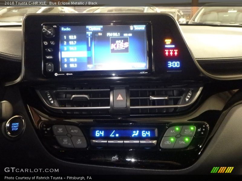 Blue Eclipse Metallic / Black 2018 Toyota C-HR XLE